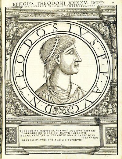 Teodosio I, ilustración de 